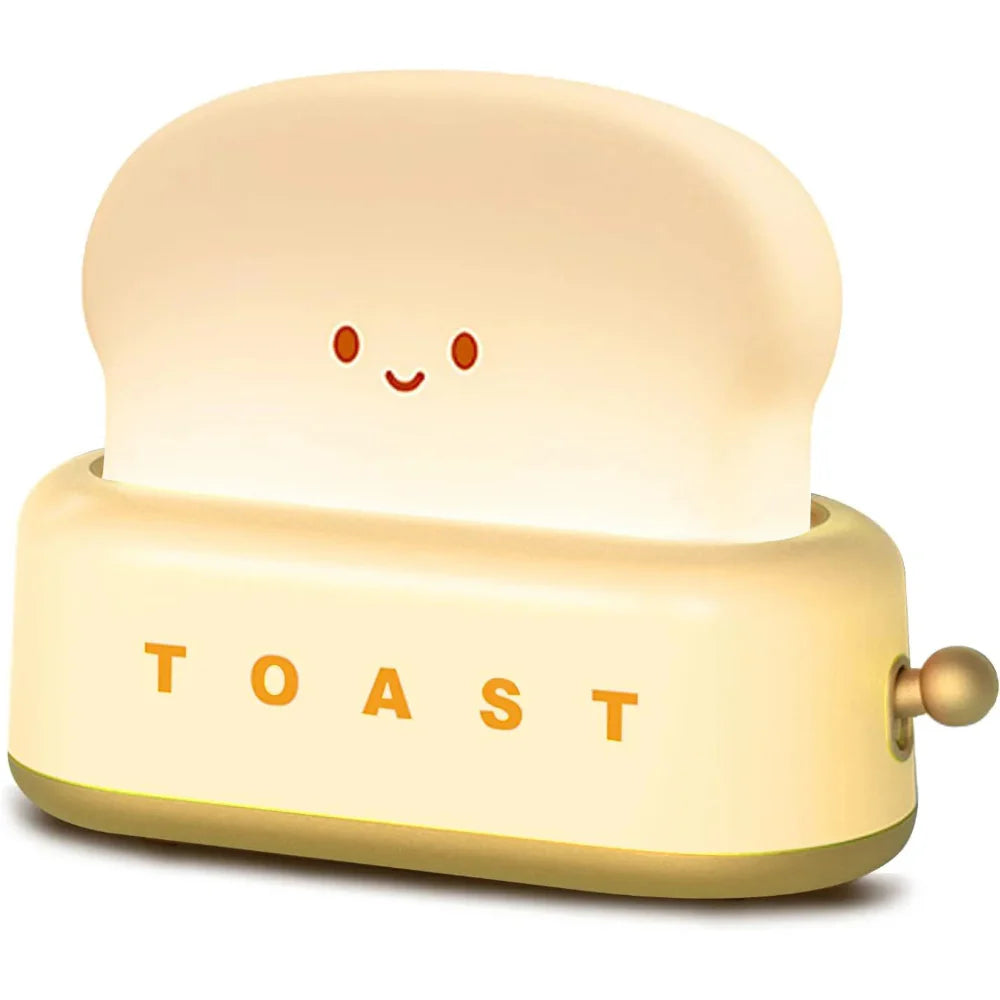Lucento - Rechargeable Toast Night Light For Kids Cute Toast Lamp Yellow NALANI