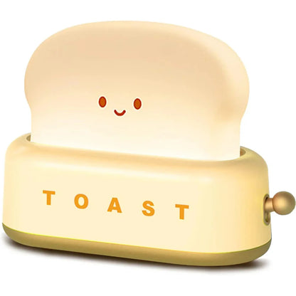 Lucento - Rechargeable Toast Night Light For Kids Cute Toast Lamp Yellow NALANI
