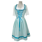 Printed Bavarian Dirndl Dress - Oktoberfest Fancy Dress Costume