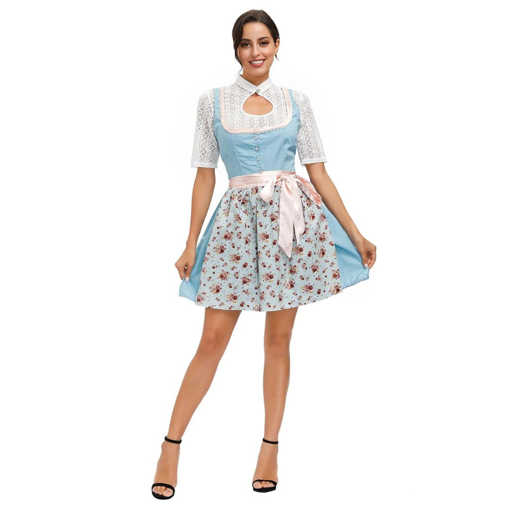 Bavarian Dirndl Dress - Oktoberfest Fancy Dress Costume