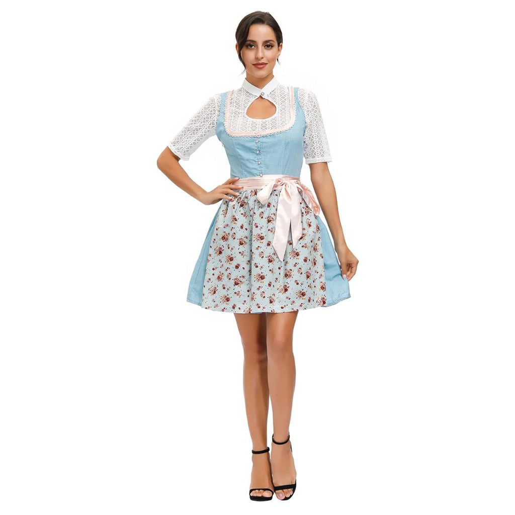 Bavarian Dirndl Dress - Oktoberfest Fancy Dress Costume