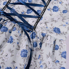 Bavarian Dirndl Dress - Oktoberfest Outfit with Lacing and Apron