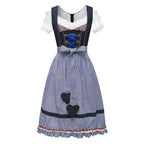 Bavarian Dirndl Dress - Traditional Oktoberfest Waitress Costume