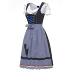Bavarian Dirndl Dress - Traditional Oktoberfest Waitress Costume