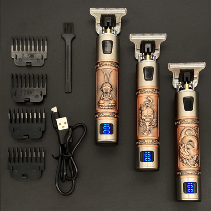 Rechargeable Vintage Barber Trimmer With Attachments NALANI