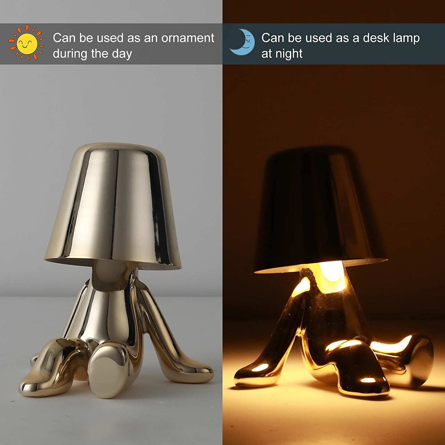 Unique Thinker Lamp Decor for Stylish Home Accent or Gift NaLani