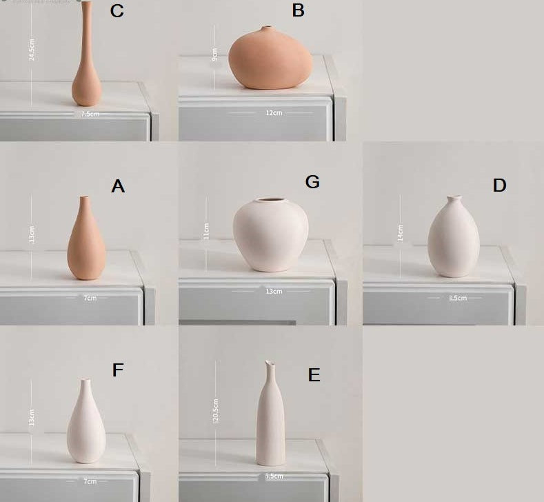 Minimalist Ceramic Boho Vase for Elegant Home Décor G NaLani