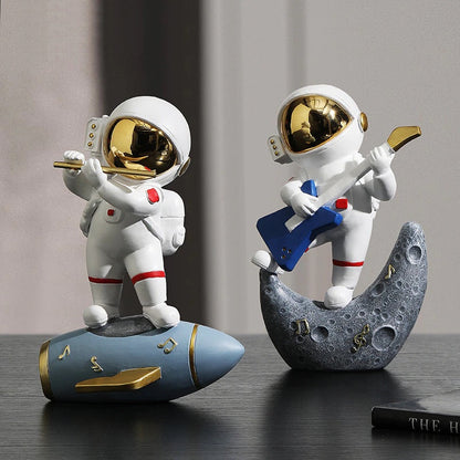 Astronaut Jazz Band Decorative Art Piece for Unique Home Decor NaLani