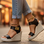 Amanda Comfortable Orthopedic Sandals With Colorblock Straps
