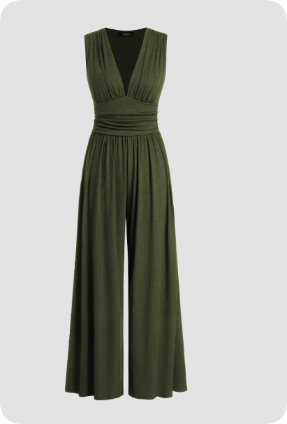 Womens Sleeveless Jumpsuit Flattering Fit For Effortless Elegance