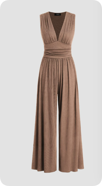 Womens Sleeveless Jumpsuit Flattering Fit For Effortless Elegance