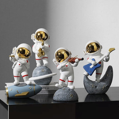 Astronaut Jazz Band Decorative Art Piece for Unique Home Decor NaLani