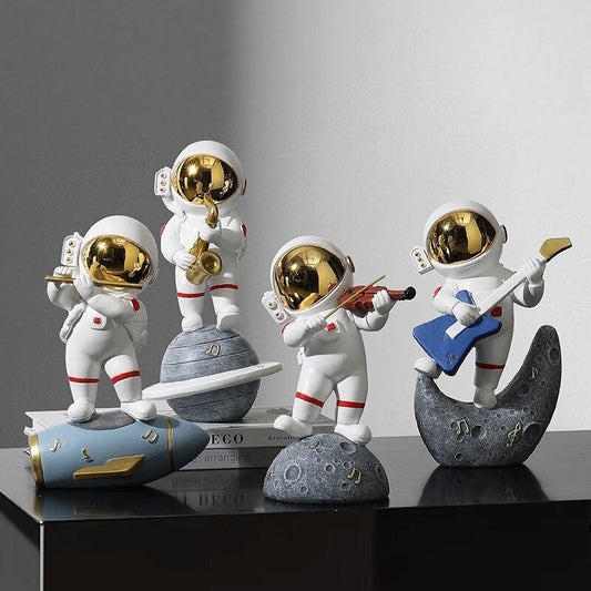 Astronaut Jazz Band Decorative Art Piece for Unique Home Decor NaLani
