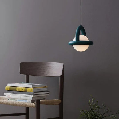 Acrylic Pendant Light With Colorful Globe Finish And LED NALANI