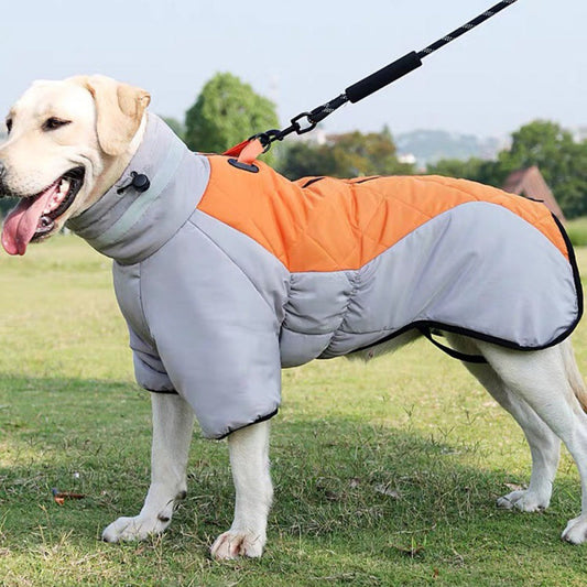 Waterproof Winter Dog Coat Keeps Your Pet Warm All Season Gray-Orange NALANI