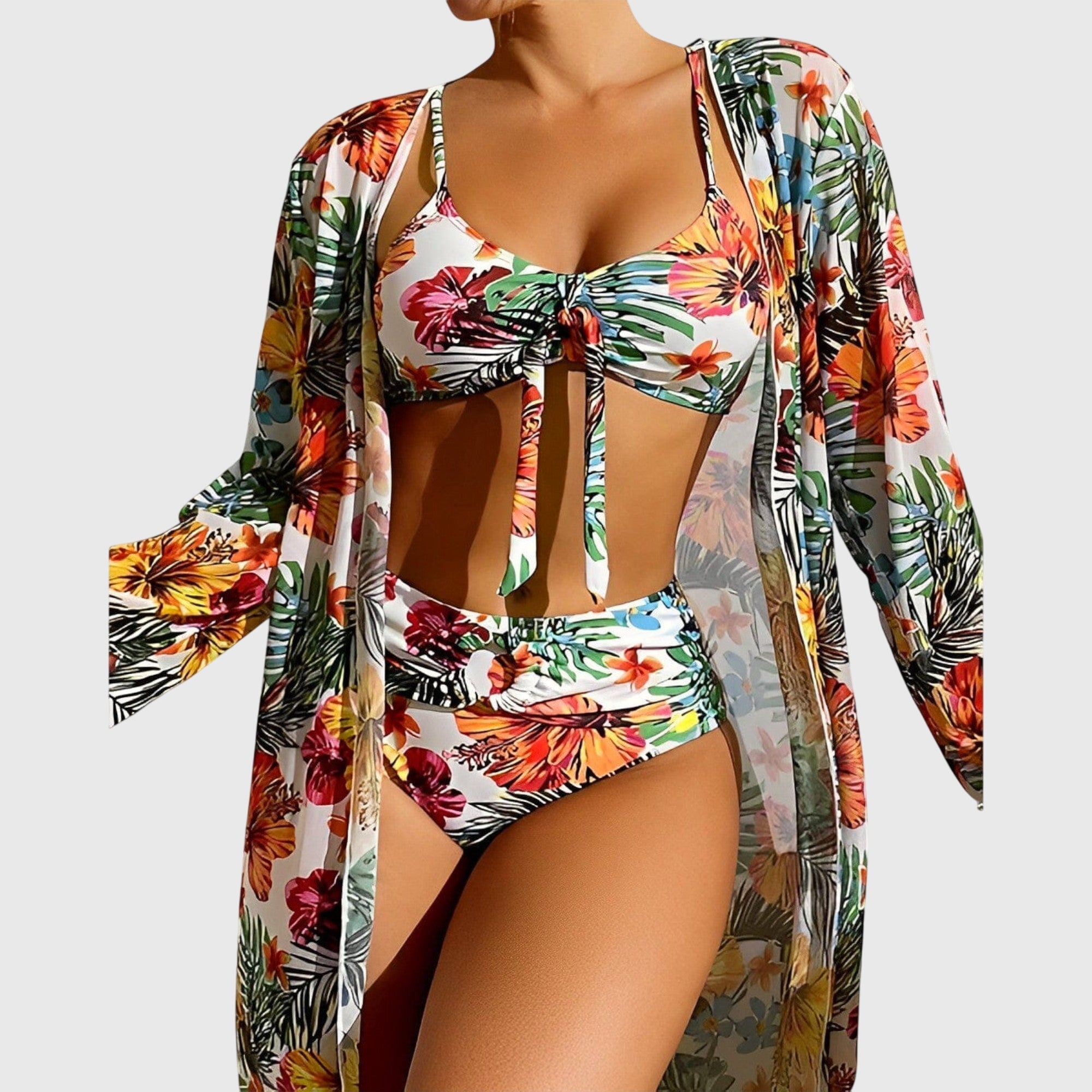 Luna - Bikini set živé dvoudílné plavky s čtyřsměrným strečem