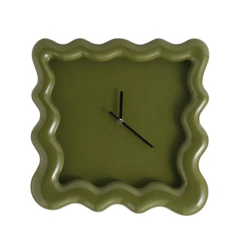 Elegant Minimalist Wall Clock for Home Decor 30cm ABS Plastic Green NaLani