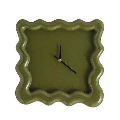 Elegant Minimalist Wall Clock for Home Decor 30cm ABS Plastic Green NaLani