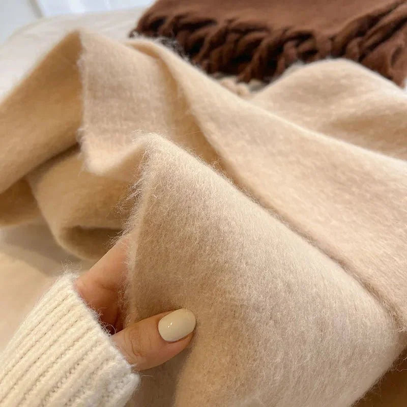 Amelle | Luxe Kasjmier Sjaal - Beige - #NALANI#
