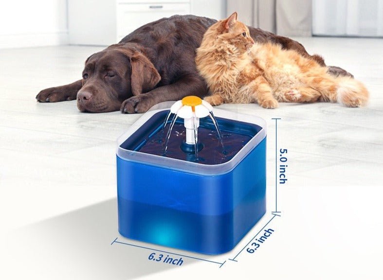 Aquadrink | Led Dieren Water Fontein - Grijs - #NALANI#