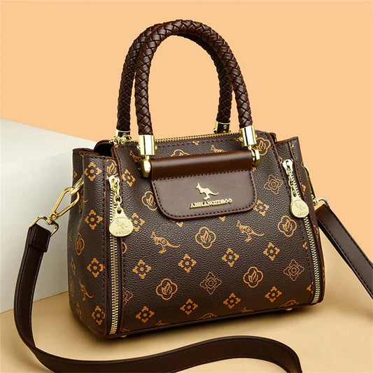 Elegant Vegan Leather Bag For Women With Durable Design Brown NALANI