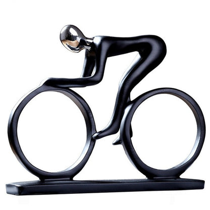 ArtCreativ | Nordic Abstract Cyclist Sculpture - Unique Home Decor Piece NaLani