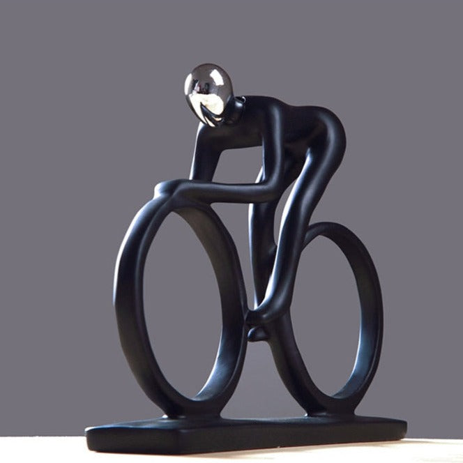 ArtCreativ | Nordic Abstract Cyclist Sculpture - Unique Home Decor Piece NALANI