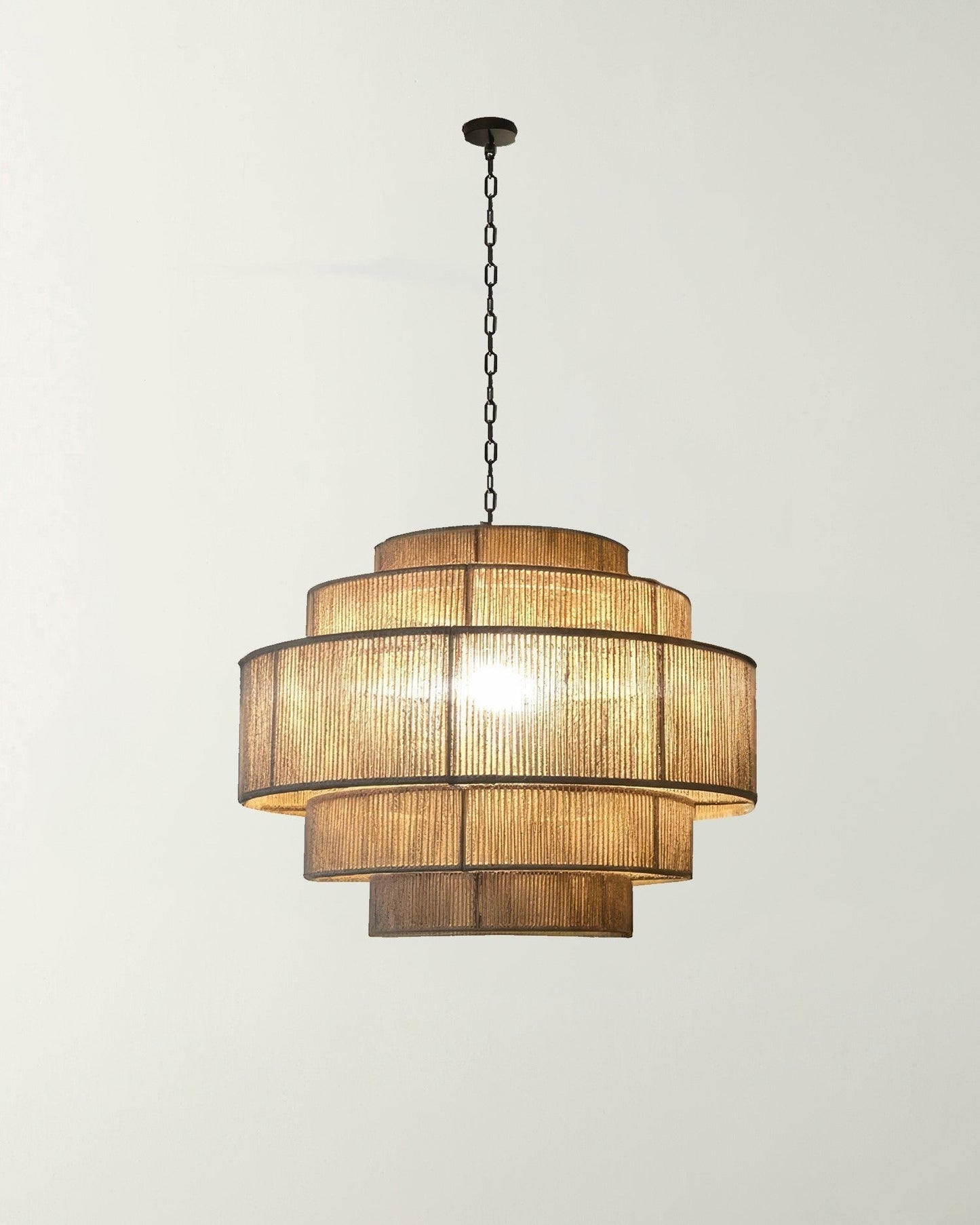 Artisan Wabi-Sabi Rattan Chandelier NALANI