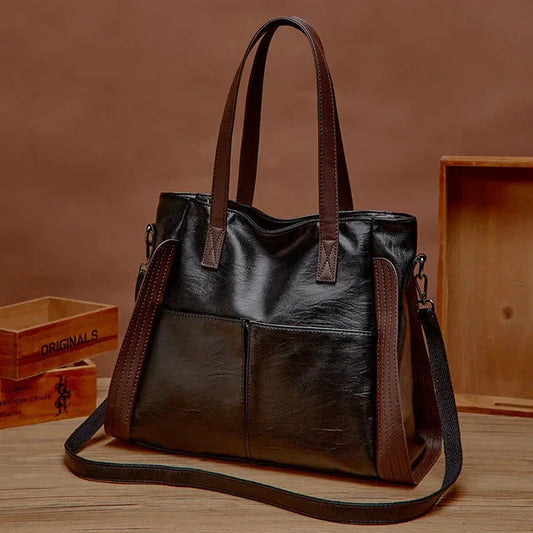 Vegan Leather Tote Bag For Women Elegant Everyday Style NALANI