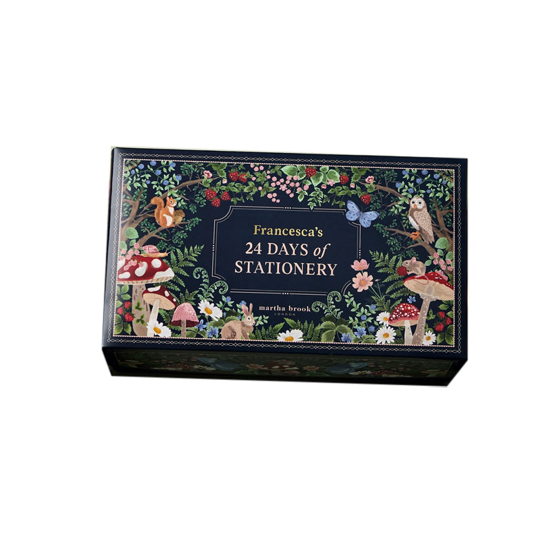 24 Day Writing Advent Calendar Gift With Winter Forest Design