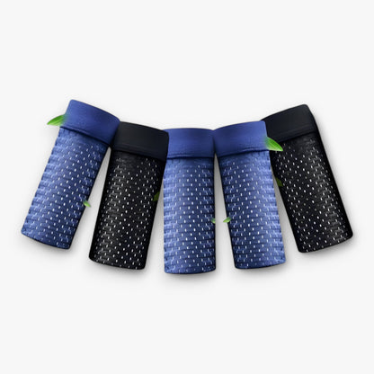 Bamboo Mesh Underwear For Men Comfortable 5 Pack 2 Black - 3 Blue NALANI