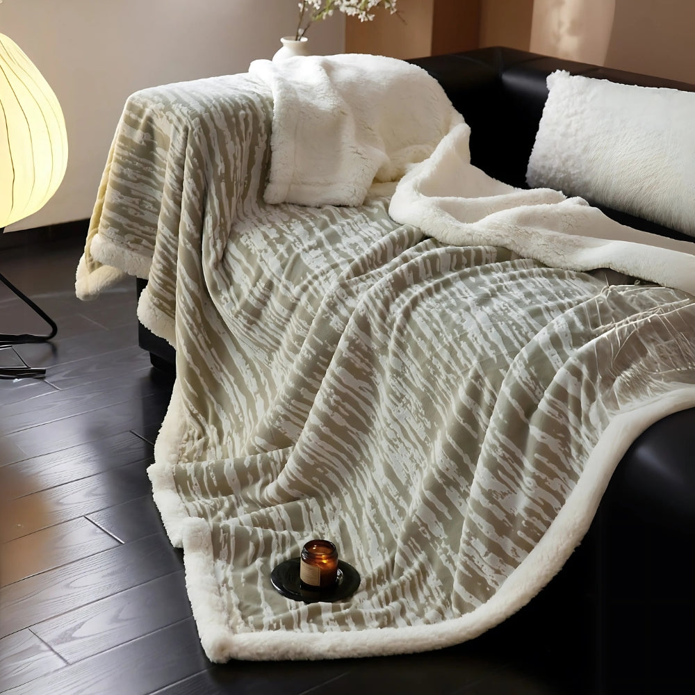 Bark-Inspired Snuggle Blanket for Cozy Comfort and Warmth NALANI