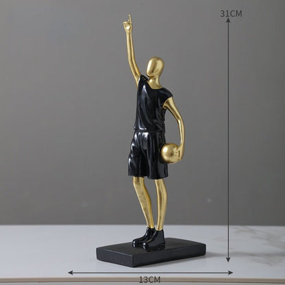 Basketball Player Home Decor Ornaments for Sports Enthusiasts Black Scoring NALANI