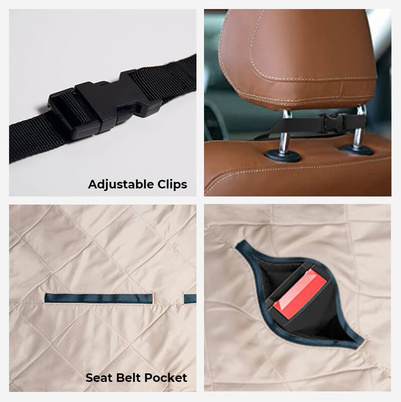 Dog Car Bed With Seat Protector For Travel Comfort NALANI