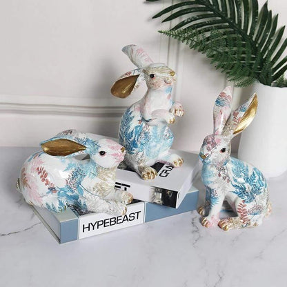 Rabbit Decor Sculpture for Home and Garden Decoration Accents NALANI