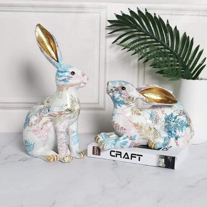 Rabbit Decor Sculpture for Home and Garden Decoration Accents NALANI