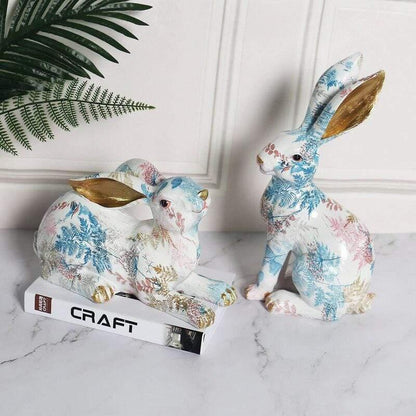 Rabbit Decor Sculpture for Home and Garden Decoration Accents NALANI