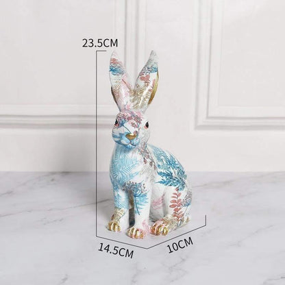 Rabbit Decor Sculpture for Home and Garden Decoration Accents Clover Leap NALANI
