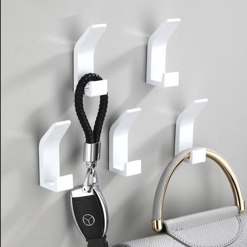 Black & White Aluminum Wall Hooks Decorative for Modern Storage NALANI