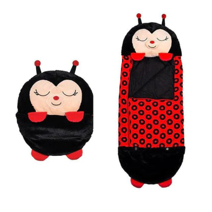 Magical Kids Plush Sleeping Bag With Pillow All In One Ladybird NALANI