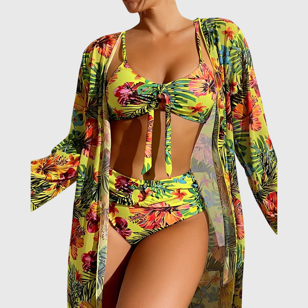 Luna - Bikini set živé dvoudílné plavky s čtyřsměrným strečem