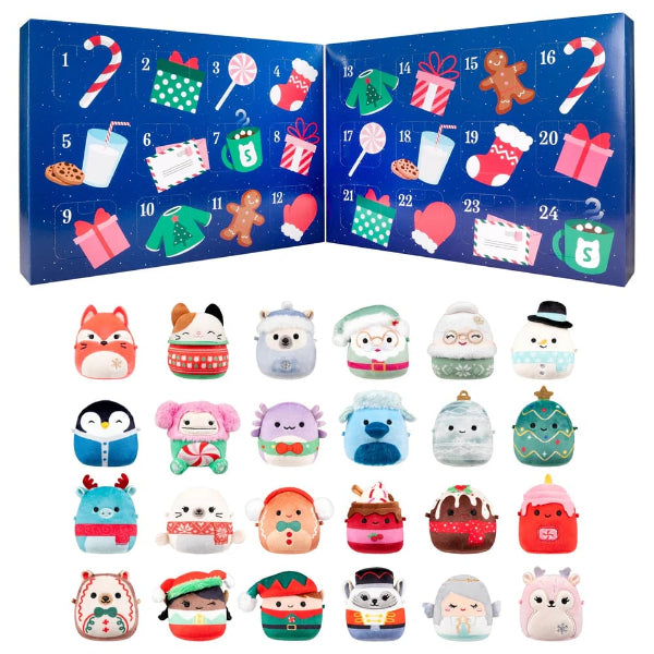 Squishmallows Advent Calendar Gift With 24 Mini Plushies Christmas