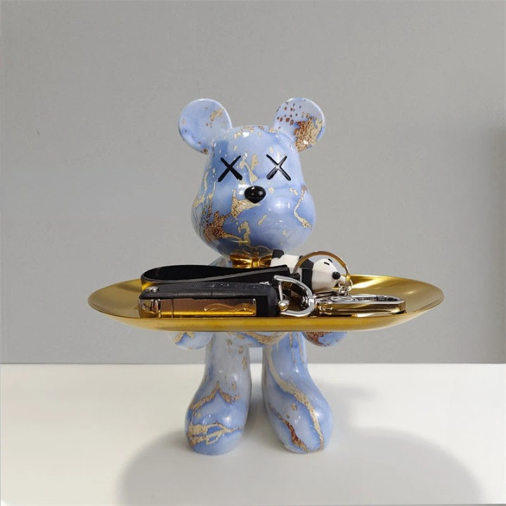 Caran d’Artis | Bear Statue with Tray for Stylish Home Decor Lexi NALANI