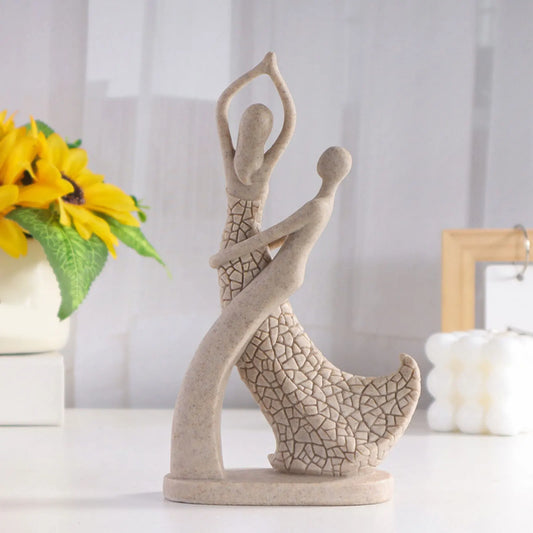 Caran d’Artis | Couples Figurine Statue Sculpture for Elegant Home Decor Rumba & Cha-Cha NALANI