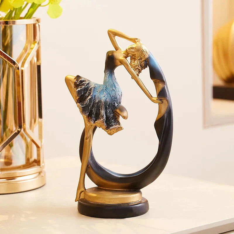 Caran d’Artis | Creative Dancing Girl Sculpture for Elegant Home Decor NALANI