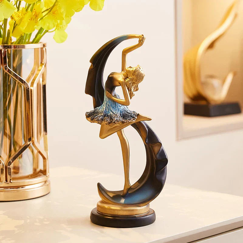 Caran d’Artis | Creative Dancing Girl Sculpture for Elegant Home Decor NALANI