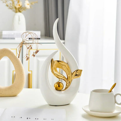 Caran d’Artis | Creative Seeding of Life Sculpture for Home and Office Decor White NaLani