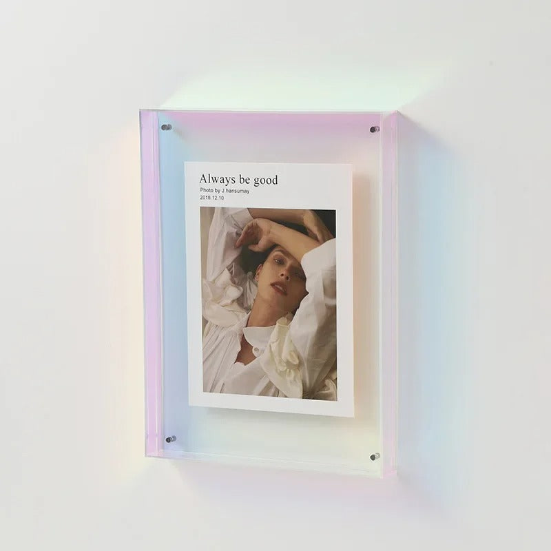 Sleek Modern Photo Frames with Vibrant Colored Edges NaLani