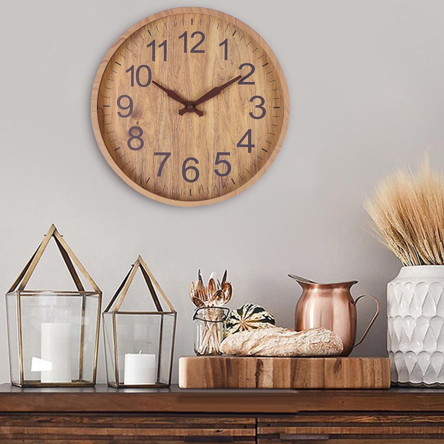 Cirquio | Natural Wooden Wall Clock NALANI