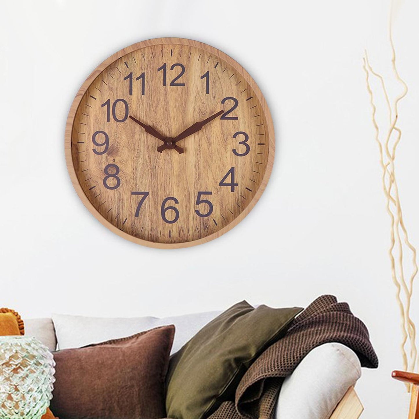 Cirquio | Natural Wooden Wall Clock NALANI